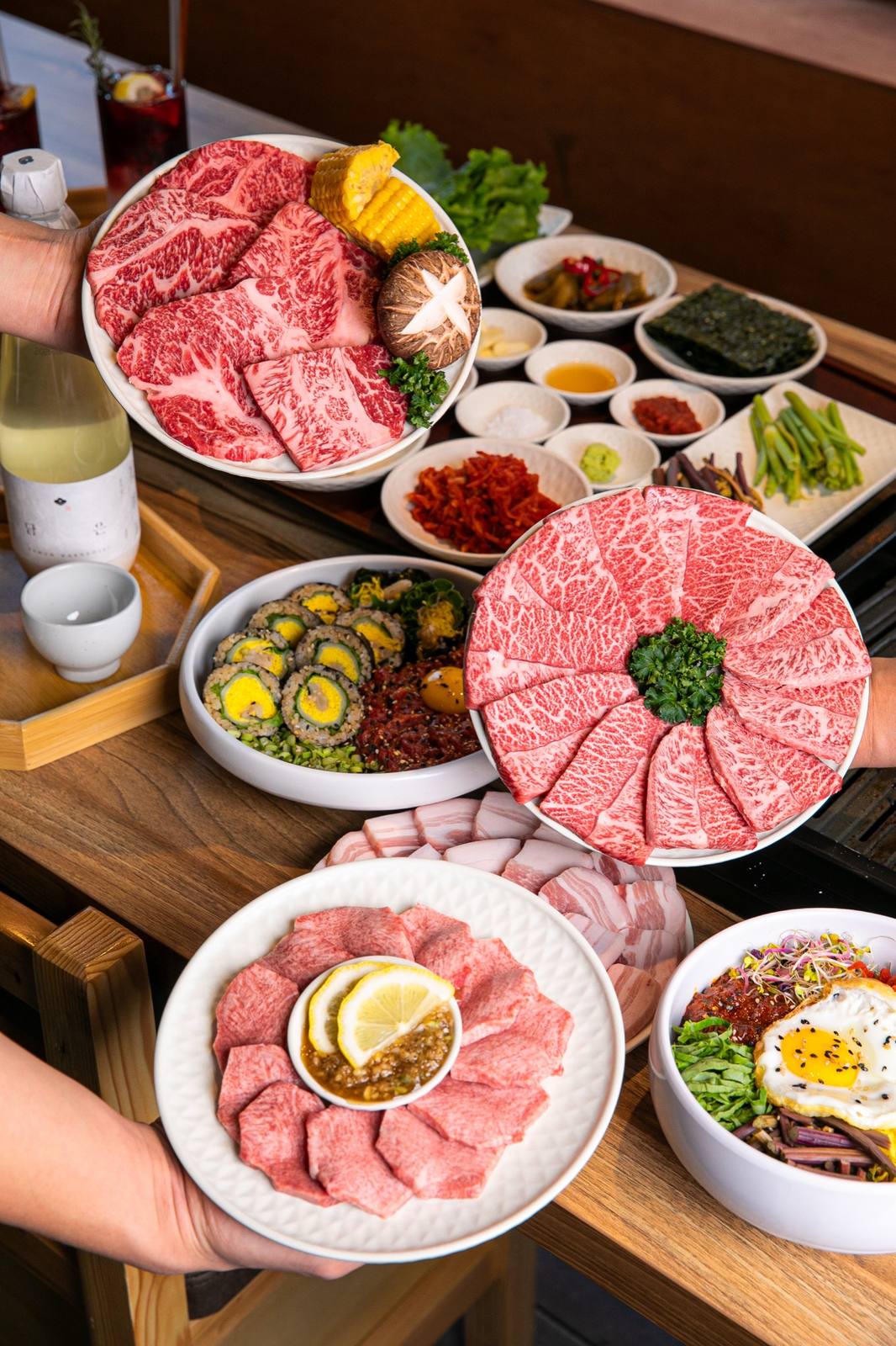 봉산정육 홍대본점 한우 1++ 모음 — hand-selected Hanwoo 1++ beef platter, Korean BBQ at Bongsan Meat House Hongdae